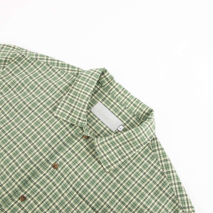 Custom Plaid Botton up Men Casual Shirts - 图片 3